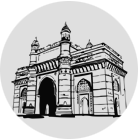 Vector image of Gateway of India