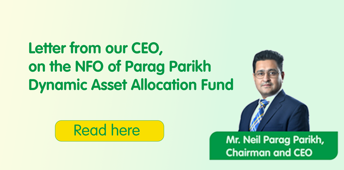 Letter from our CEO, on the NFO of Parag Parikh Dynamic Asset Allocation Fund